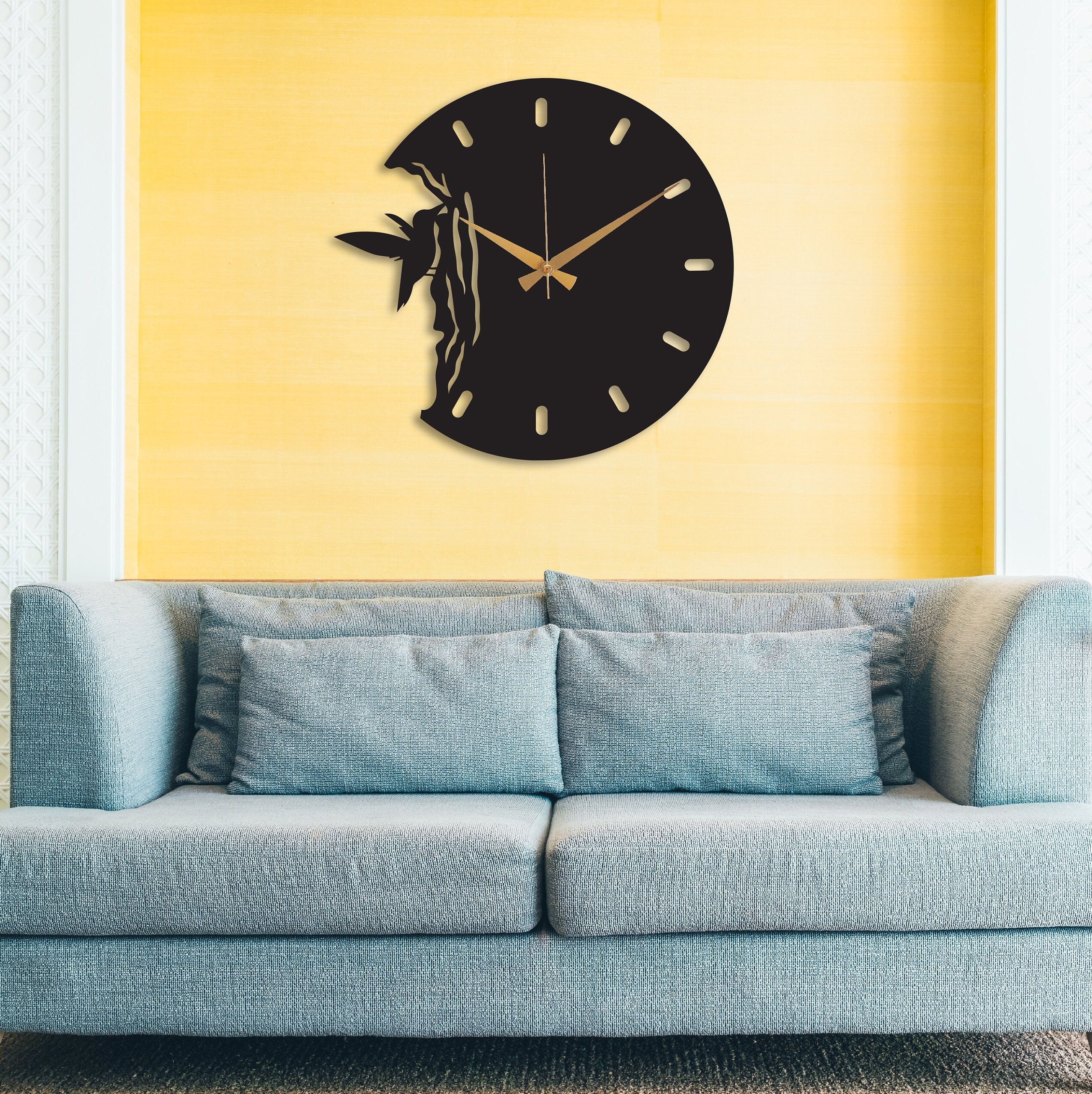 Bird Metal Wall Clock for Home Decor Wall Clock for Farmhouse Decor Bird  House Clock, Wall Clock Unique, Modern Wall Clock, Large Wall Clock 