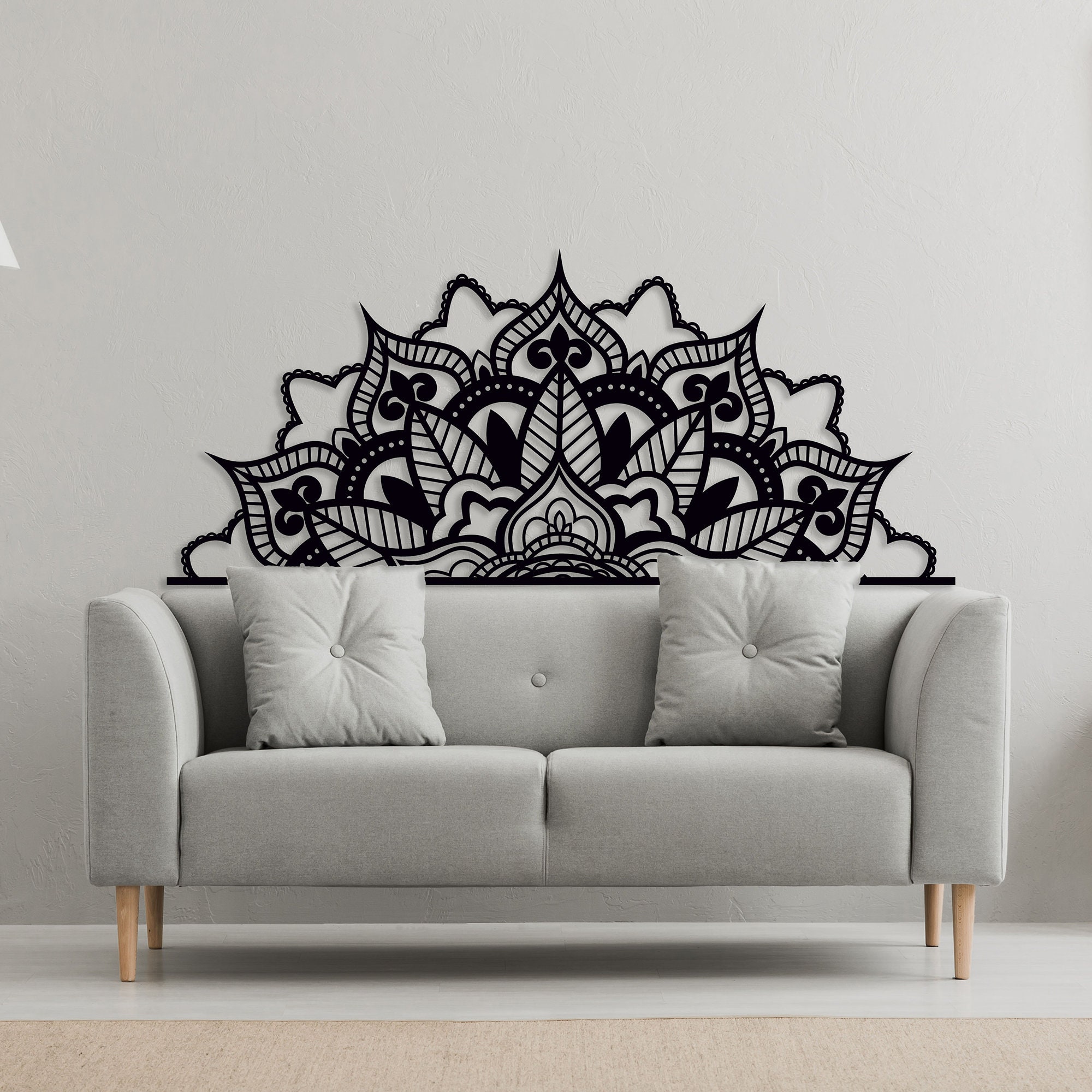 Mandala Wall Art Metal Wall Art Above Bed Decor Yoga Decor - Etsy