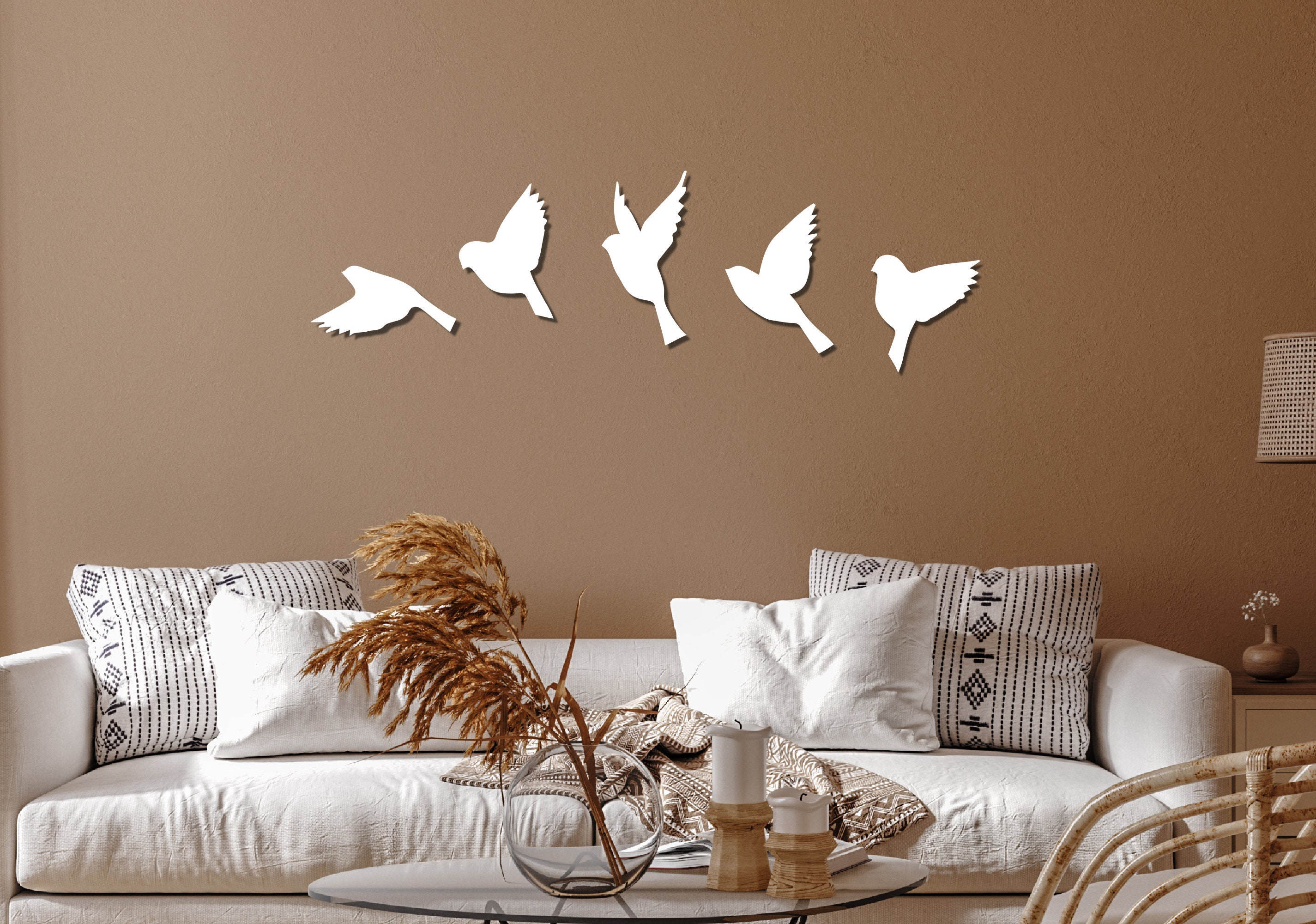 Flying Birds Metal Wall Decor 5 Birds Metal Wall Decor Metal | Etsy