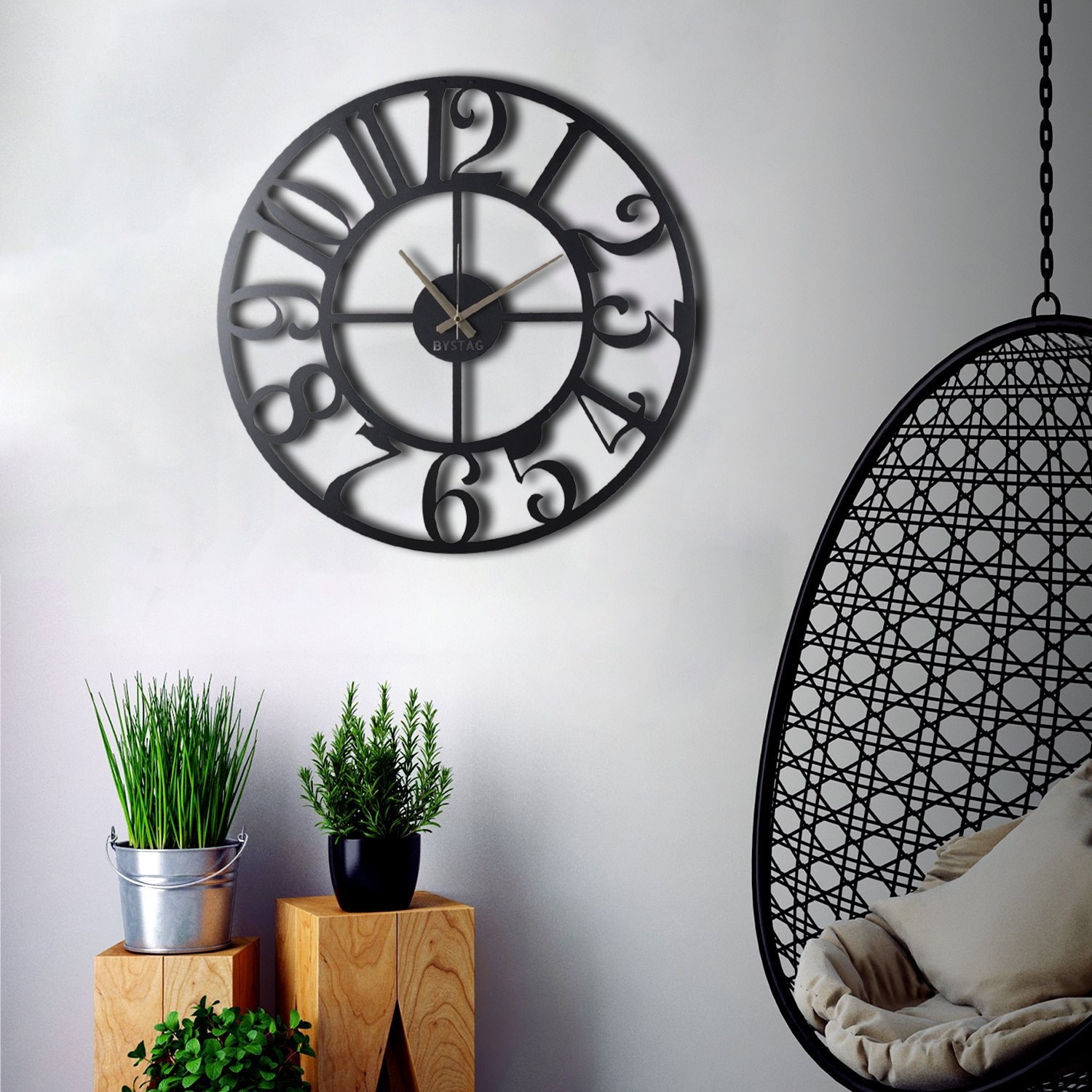 Metal Wall Clock Metal Wall Art / Housewarming Gift / Home Etsy