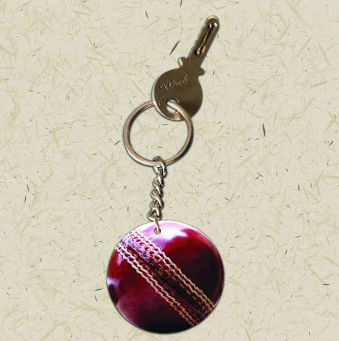 Cricket Ball Designer Printed Keychain Keychain Gift Ball Etsy