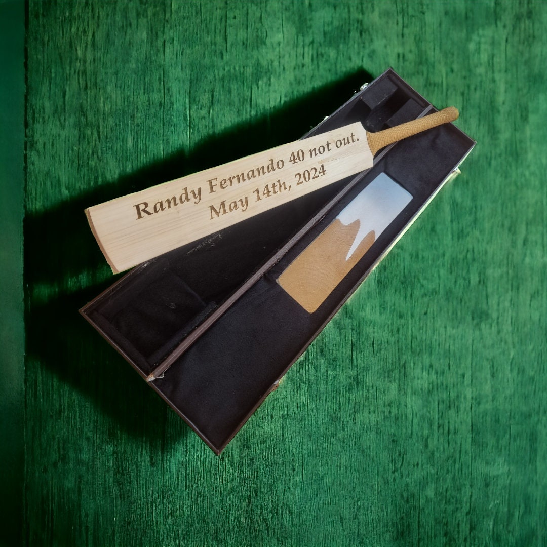 Complete Engraved Cricket Bat With BOX , Corporate Gift, Cricket Gift ...
