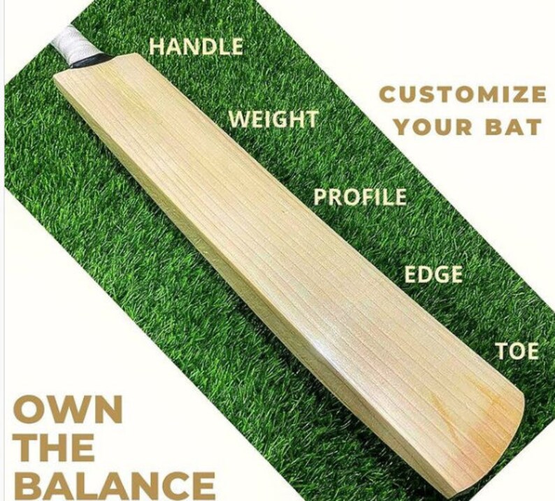 Professional English Willow Cricket Bat, Light Weight, Hard Hitting