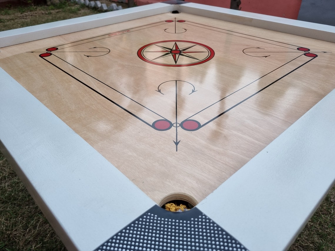 Professional Carrom Board classic White Border Full Size Etsy UK