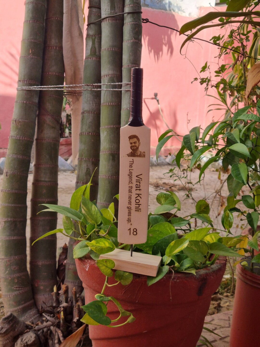 Engraved photo Text Mini Cricket Bat, Gift Cricket Bat, Cricket Bat Gift, Laser Engraved Cricket