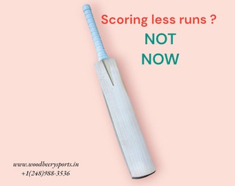 Professional English Willow Cricket Bat,Double Pressed, Light weight, Hard Hitting, Ready to Play, Oiled and Knocked