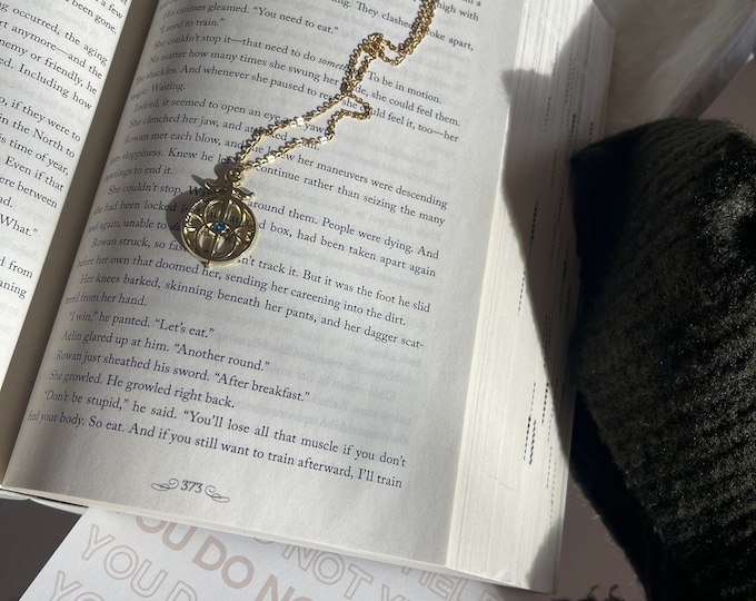 Eye of Elena Inspired Necklace Throne of Glass Bookish Jewelry Bookish