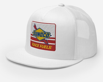 Vintage Sunoco Racing Truckerkeps - Broderad Logotyp Snapback