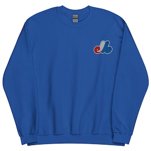Montreal Expos Vintage Embroidered Unisex Sweatshirt FREE SHIPPING