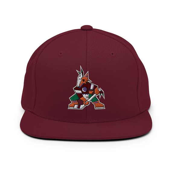 ※らたははた PHOENIX COYOTES Snapbacks Vintage Arizona Coyotes Snapback Hat, Kachina Logo, Flat Brim - Etsy