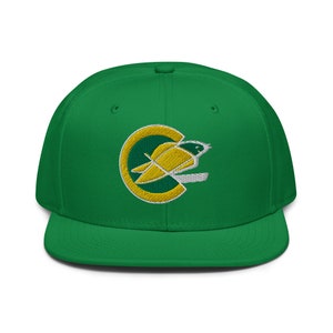 California Golden Seals Embroidered Snapback Flat Brim Hat FREE SHIPPING