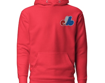 Montreal Expos Vintage Embroidered Unisex Hoodie FREE SHIPPING