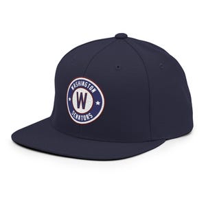 Vintage Washington Senators Snapback Hat, Embroidered Logo