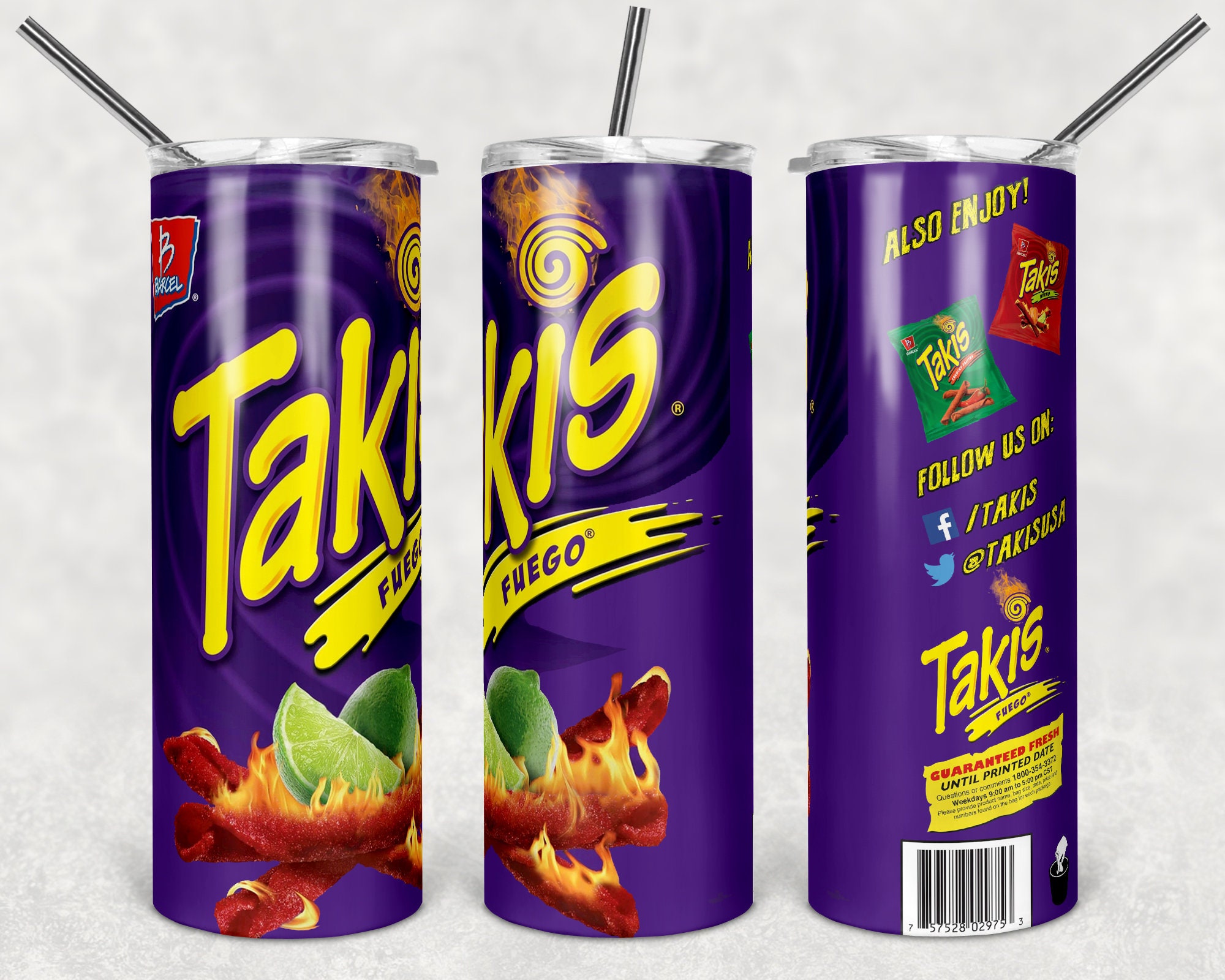 Takis STRAIGHT full wrap 20oz Skinny Tumbler PNG Digital | Etsy