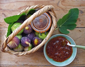 Marmelade Fig maison- Avec des figues fraîches de l’île de, Grèce 380g-100% Naturel-Sans conservateurs-Sans gluten