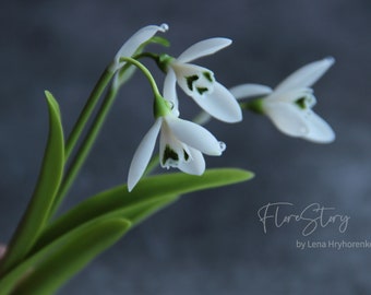 Artificial Snowdrops Etsy