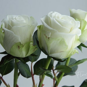 Real touch Rose Cold porcelain, Clay flowers,  Artificial flower, Romantic flower gift, Forever rose