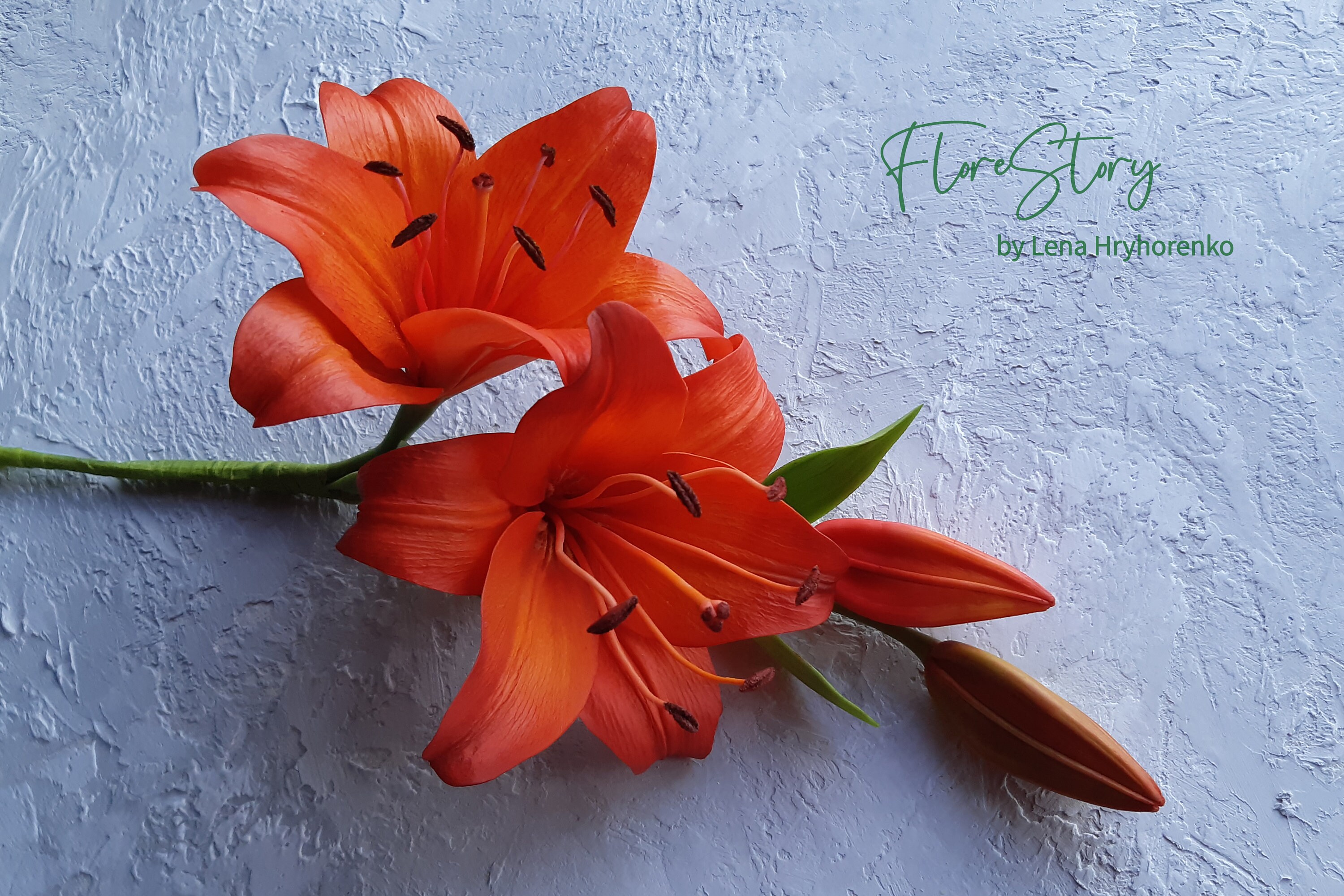 Clay Lily Polymer Clay Flowers cold porcelain Decor interior Etsy