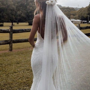 Frcolor Veil Wedding Bridal Short Bride Brides White Veils Hair Vails  Accessories Gauze Dress Cathedral Tutu Layered Vail 