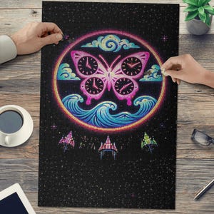 Puede incluir: Un juego de tres botes de cerámica con tapas. Los botes son blancos con un estampado floral azul. El más grande mide 20 cm de alto, el mediano 18 cm y el más pequeño 15 cm.