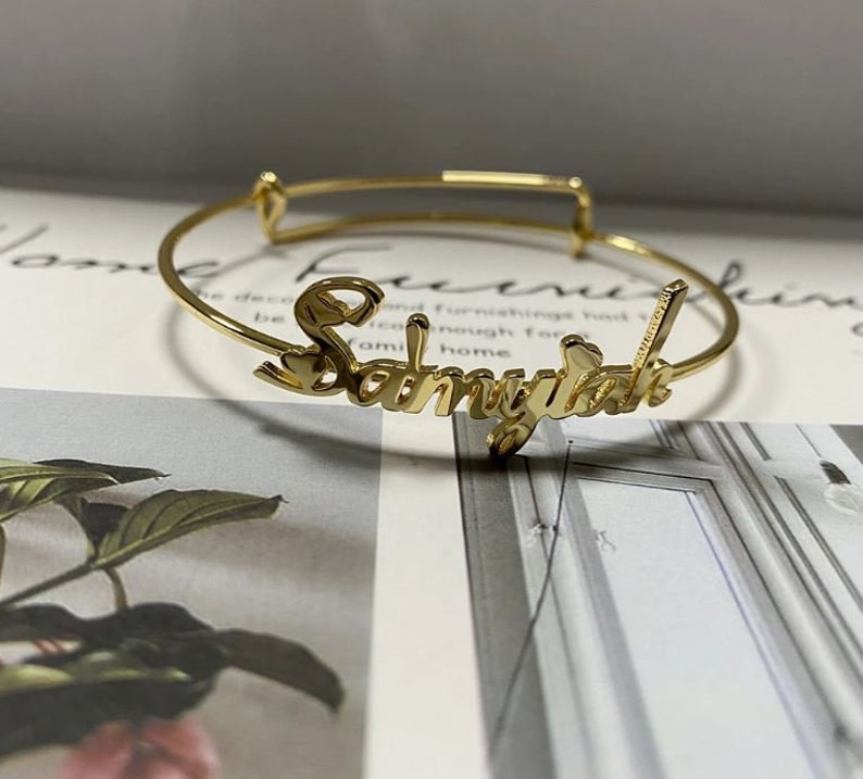 Customized Name Bracelet For Gift Customized Jewelry Your Name on Bracelet 18K Custom Name Bracelet Name Bracelet For Gift