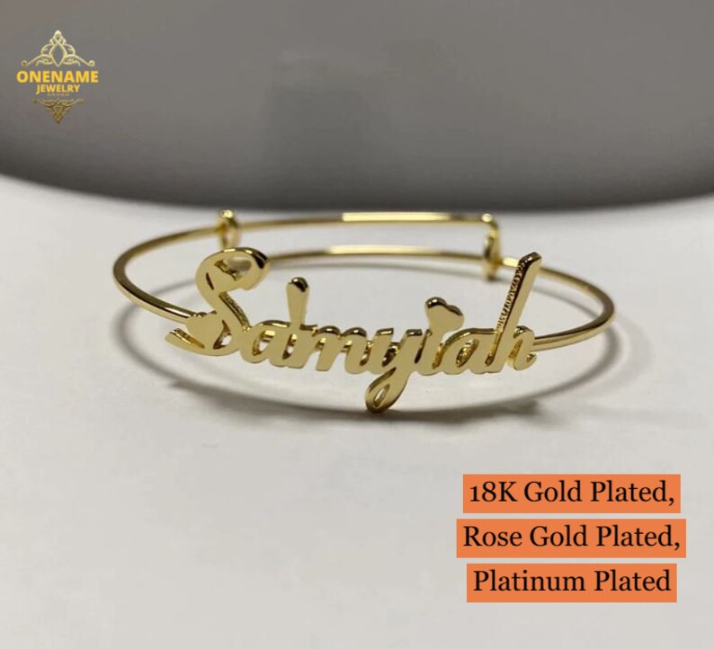 Customized Name Bracelet For Gift Customized Jewelry Your Name on Bracelet 18K Custom Name Bracelet Name Bracelet For Gift