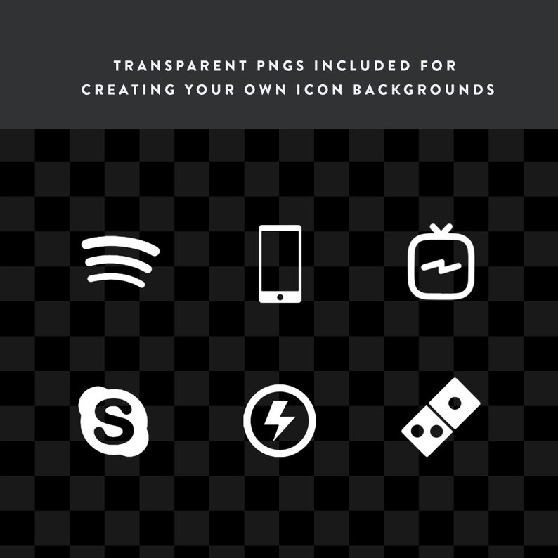 Flight Black & White iOS 14 icons for iPhone | Etsy
