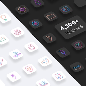 Lines Chroma - iOS 17 Icons for iPhone & iPad. Custom Icon pack for your home screen. Icon theme for Windows, Linux, macOS, and Stream Deck.