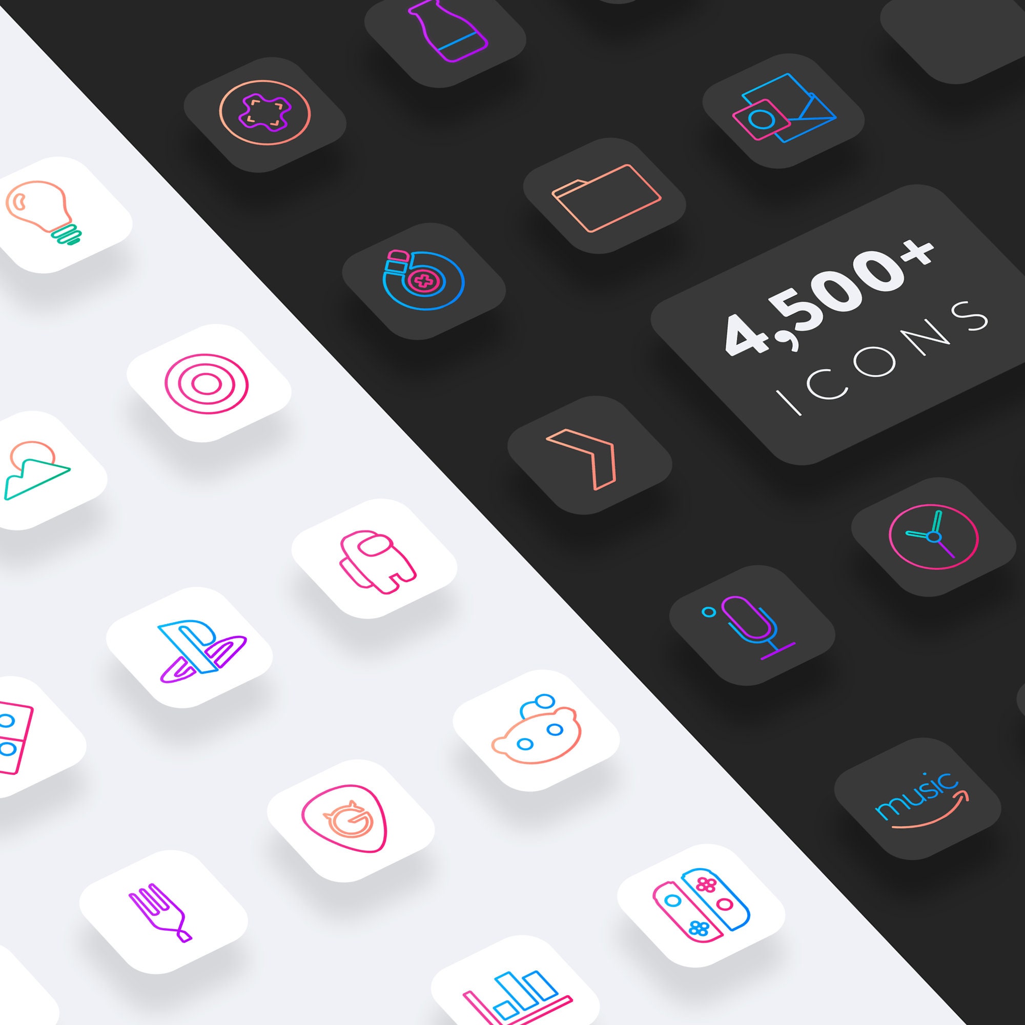 Lines Chroma - iOS 14 Icons for iPhone & iPad