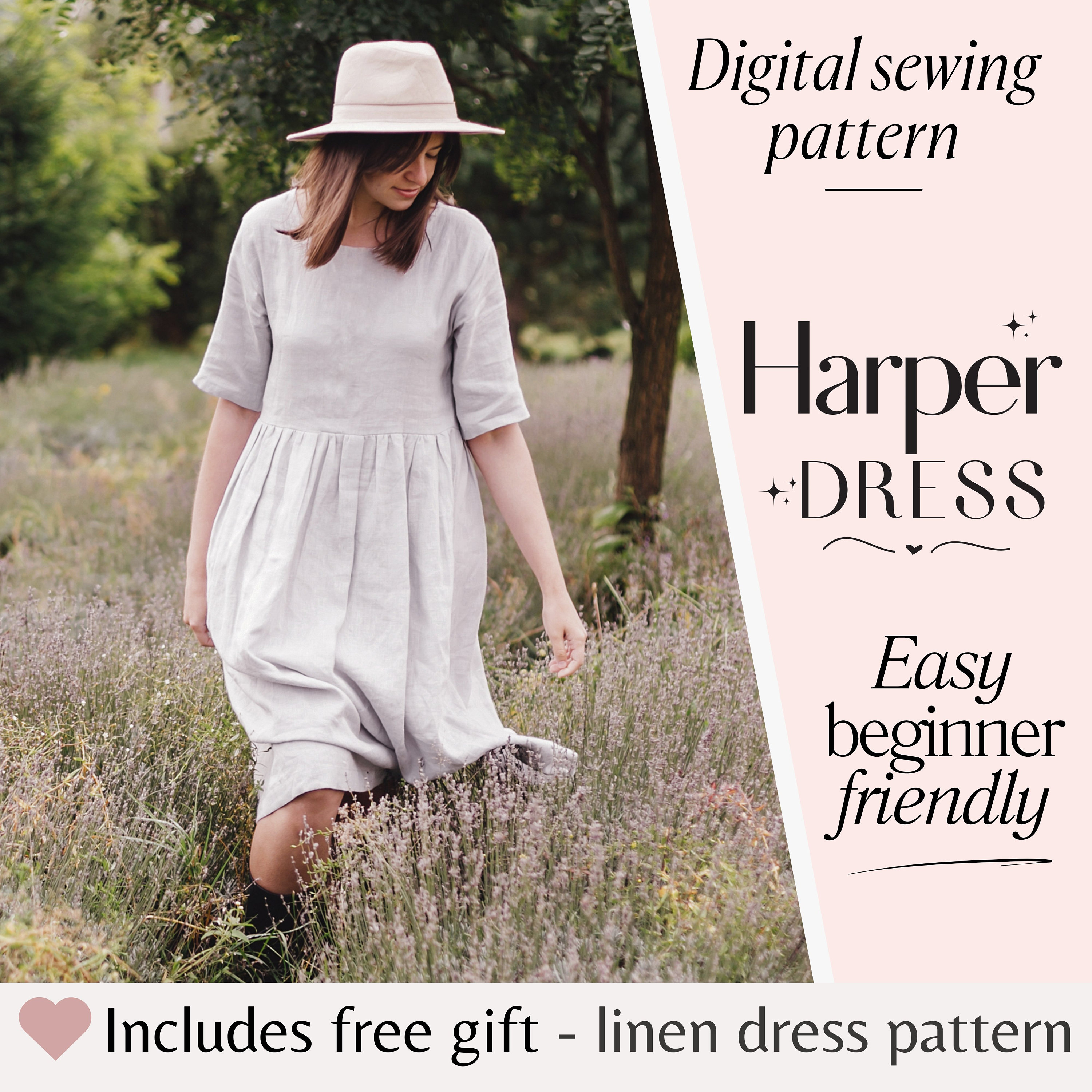 knee length dresses for ladies MENIQUE Linen wrap style dress with wide obi-belt for accentuated waist main image 0