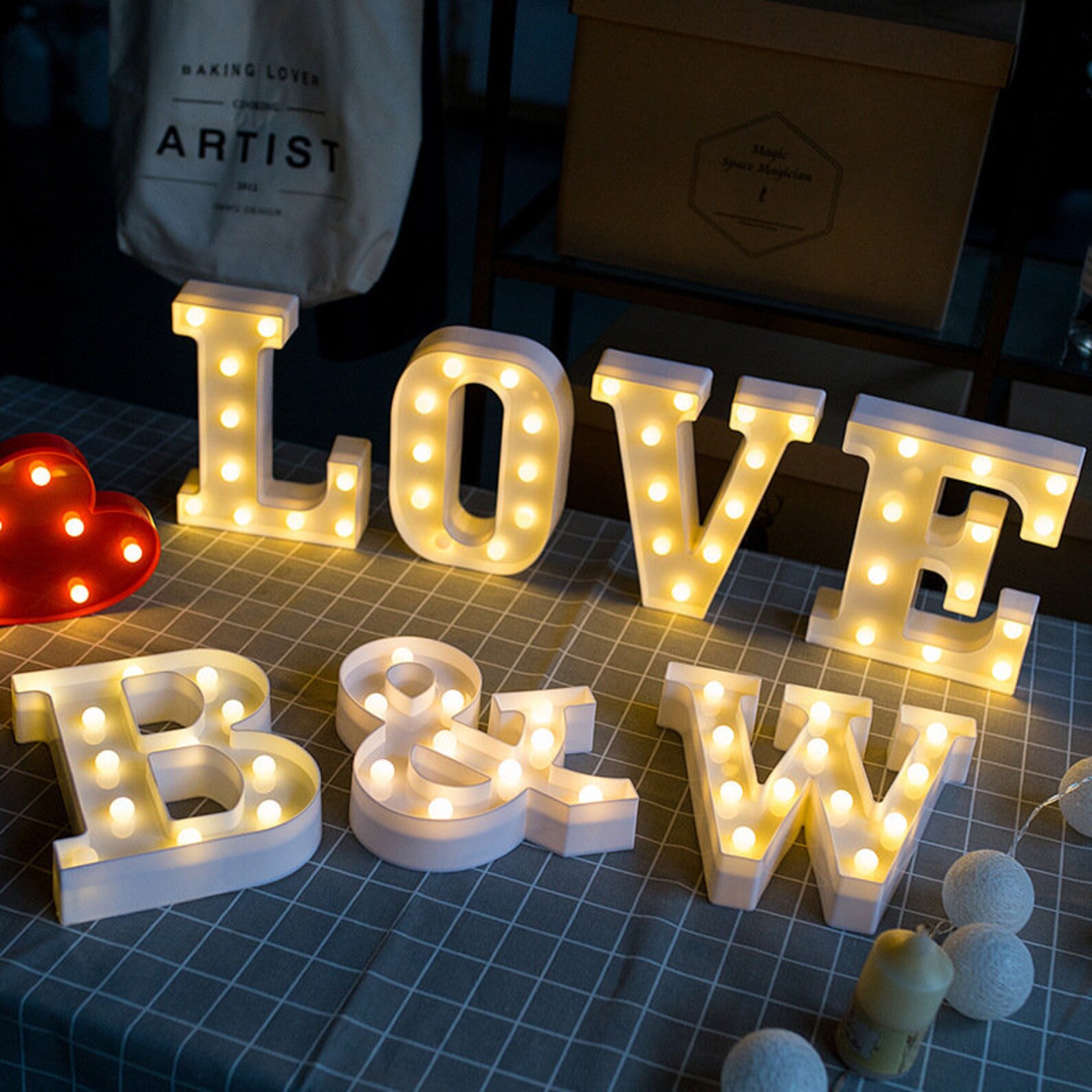 BIG SALE LED Light up Letters Marquee Letters Letter Etsy