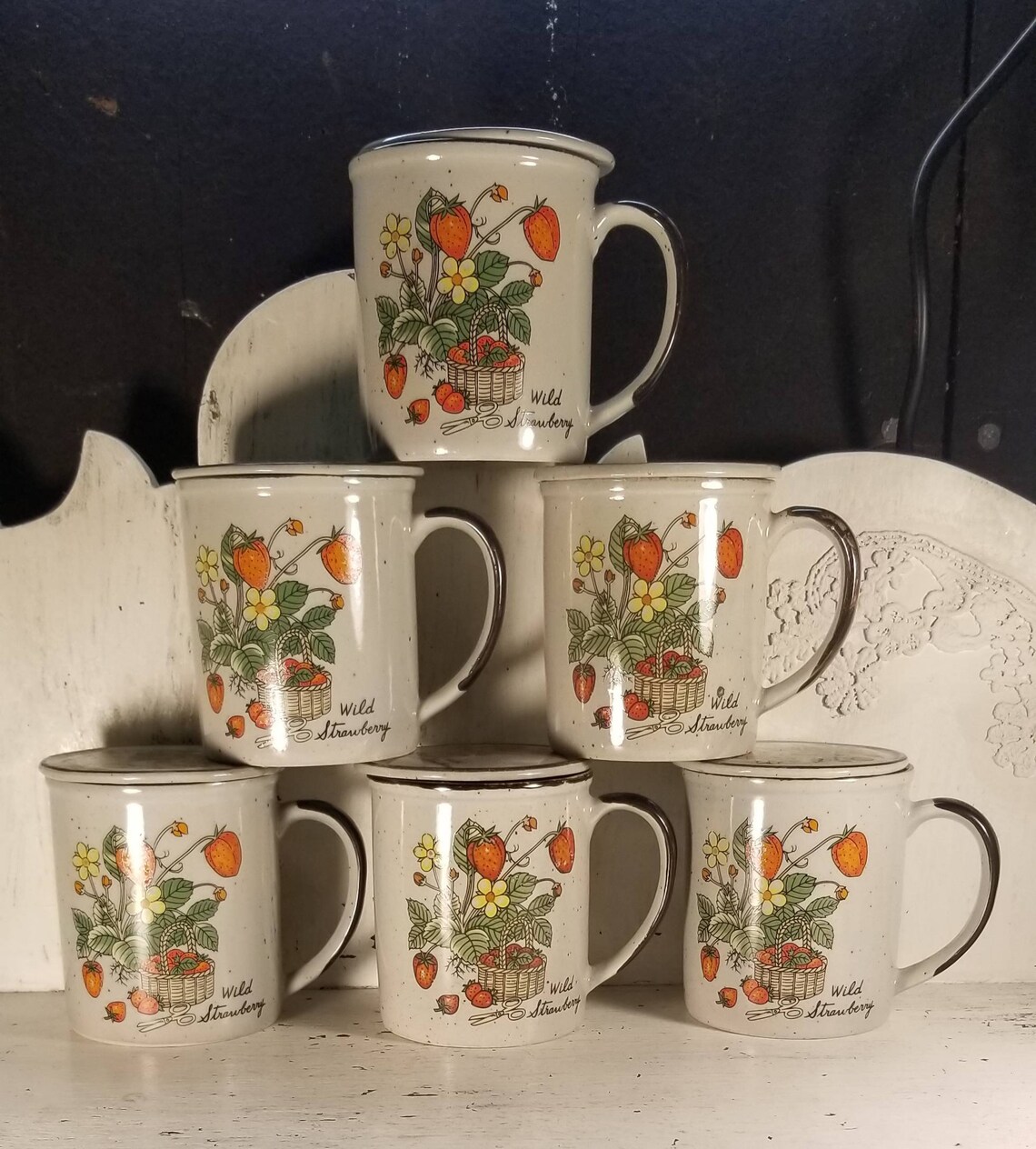 Speckled Stoneware Mugs With Lids/Coaster Set Etsy