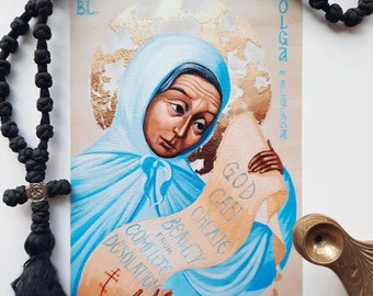 Saint Olga of Alaska Icon Print - Modern Ukrainian Styled Orthodox Christian Icons
