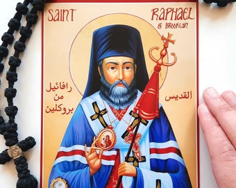 Saint Raphael of Brooklyn Icon Print
