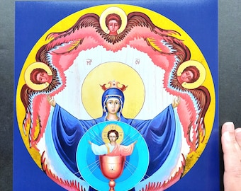 The Inexhaustible Chalice of the Theotokos Icon Print - Traditional Orthodox Christian Icons