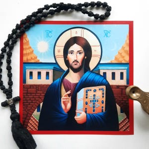 Christ Pantocrator of Mount Sinai Icon Print - Traditional Orthodox Christian Icons