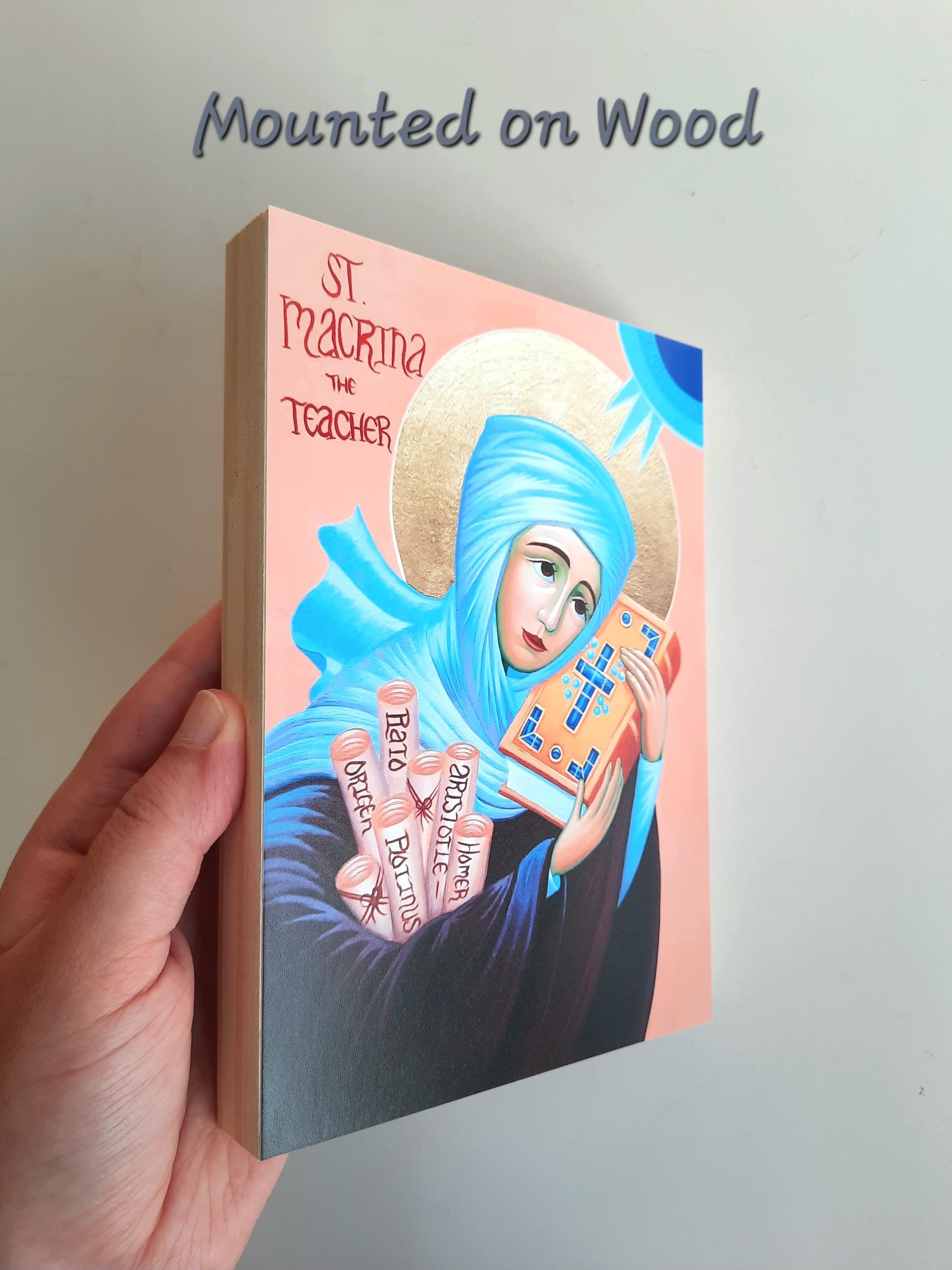 Saint Macrina the Teacher and Younger Icon Print - Modern