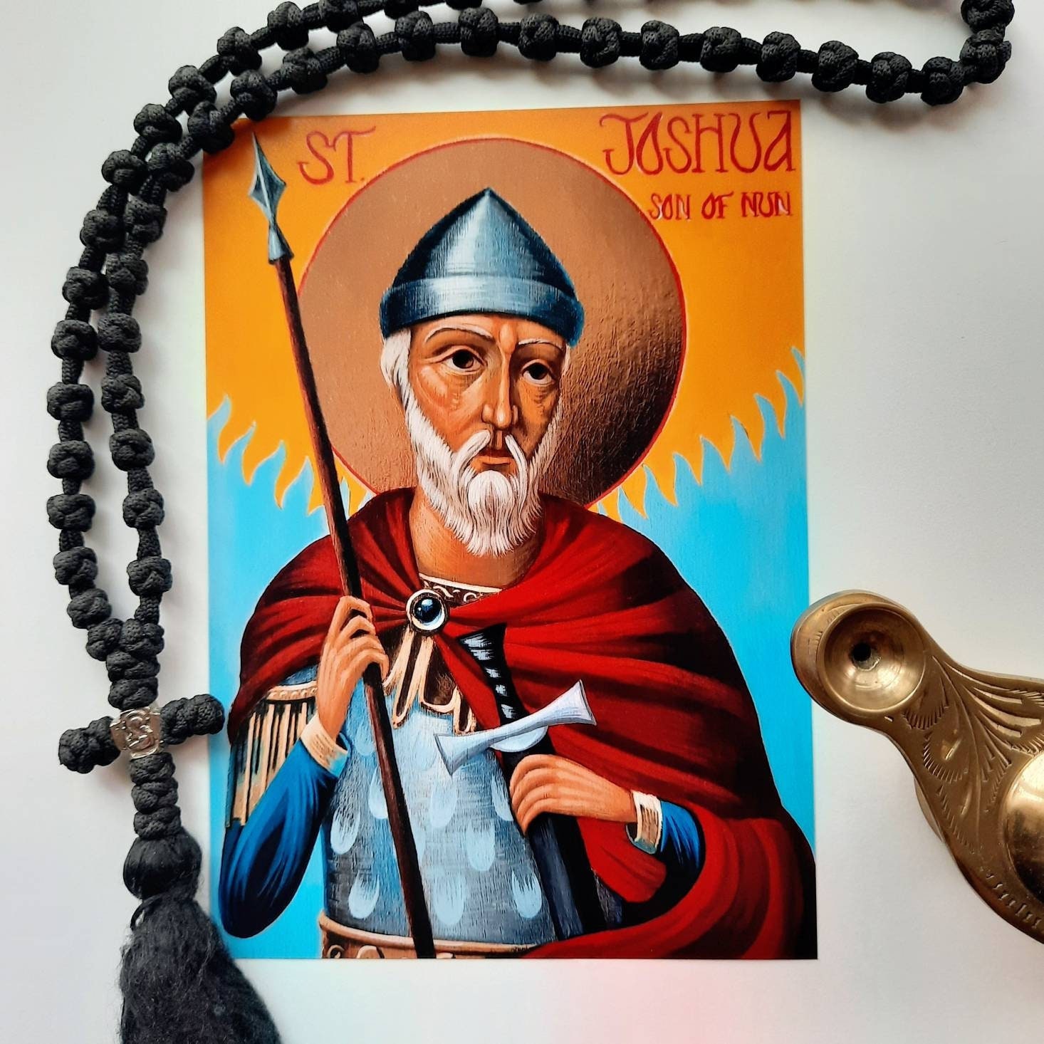 Saint Joshua Son of Nun Icon Print