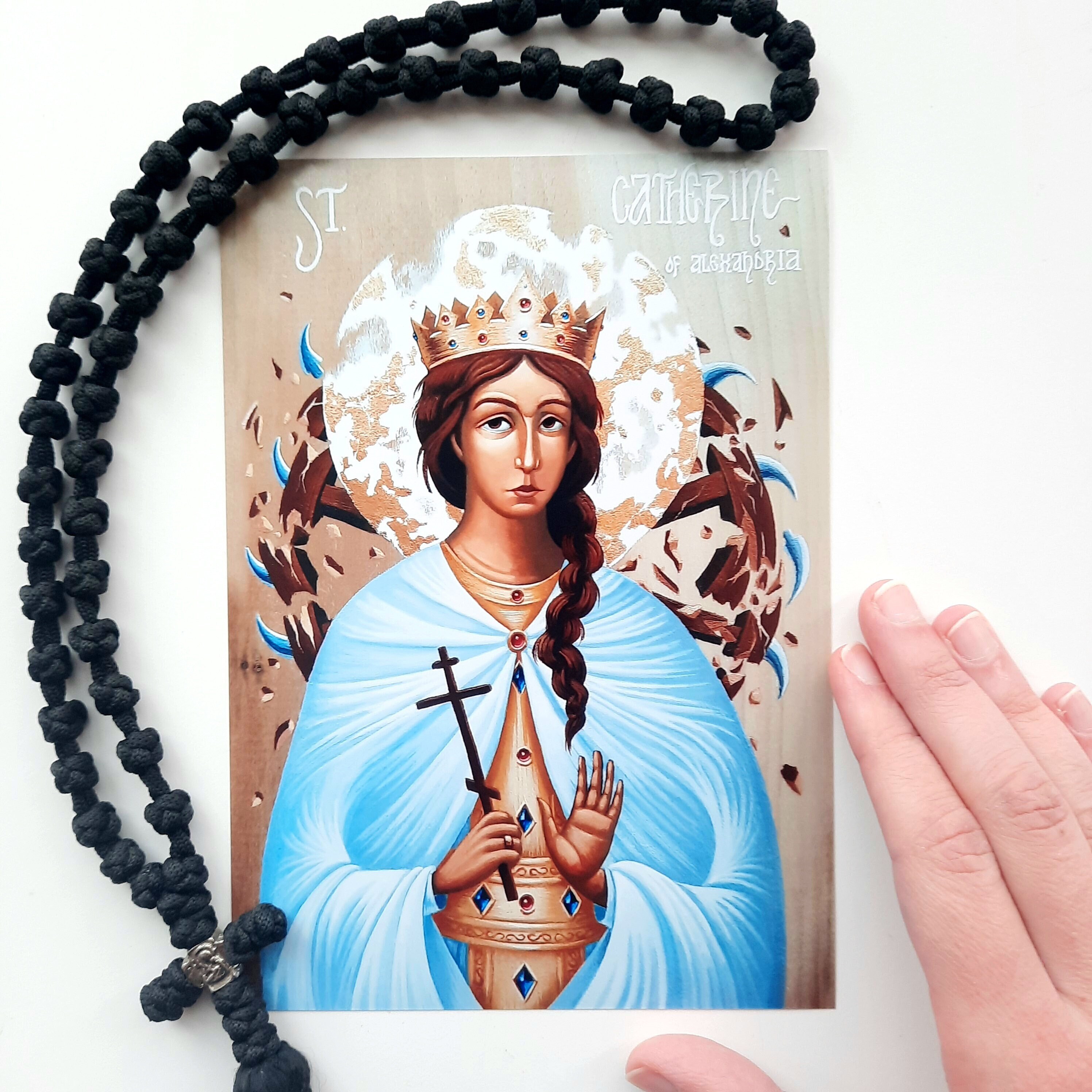 Saint Catherine of Alexandria Icon Print - Etsy