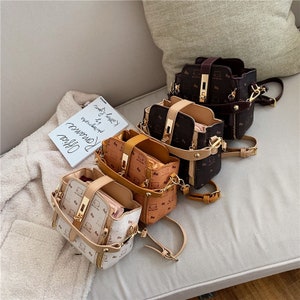 2022 Newest  Bags For Women Luxury Handbags Trendy Leather Bucket Bag Ladies Cat Bow-Knot Pattern bag Messenger Shoulder Bag Hot Sale