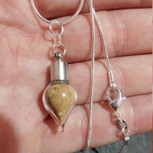 Necklace, Jerusalem Gift, Jerusalem Sand, Chocker with Holy Land Sand, Christmas Gift