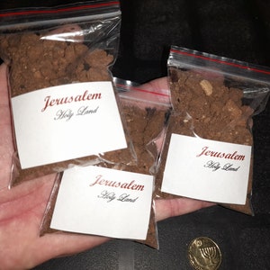 Jerusalem Soil, Holy Land Earth, Jerusalem Gifts, Holy Land Gifts, Soil, Soil Ceremony Earth, Christmas Gift, Wedding Party Gift, Engagement