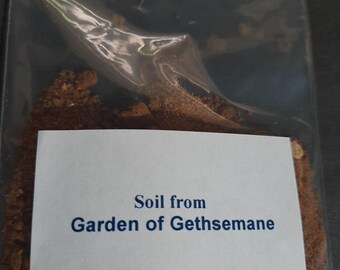 Bodem van de Tuin van Getsemane, cadeau uit de tuin van Getsemane, Jeruzalem, Jeruzalem cadeau, Jezus, Heilig Land, set van 3 tassen