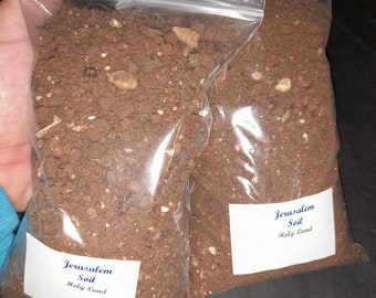 Jerusalem Soil, 3.7 Pounds (1.67 Kg.) of Planting Soil, Holy Land Earth, Jerusalem Gifts, Holy Land Gifts, Soil, Soil Ceremony Earth Gift