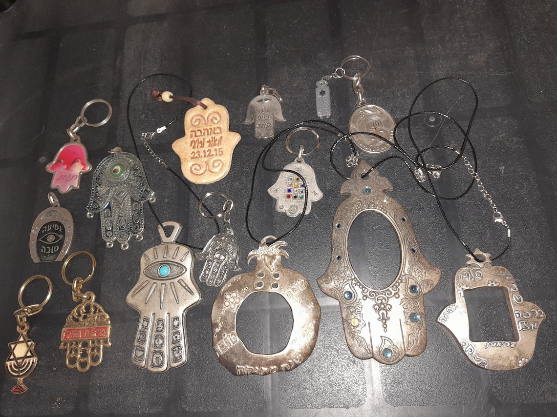 Jerusalem Key Pattern Hamsa, Jewish Hamsa, Key Chain, Jerusalem, Holy Land - Etsy