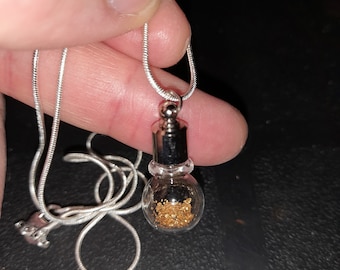 Gouden sieraden, sieraden bevindingen, goudklompjes hanger, ketting met Alaska goud 22 K nuggets sieraden ketting hanger ketting, huwelijksgeschenk