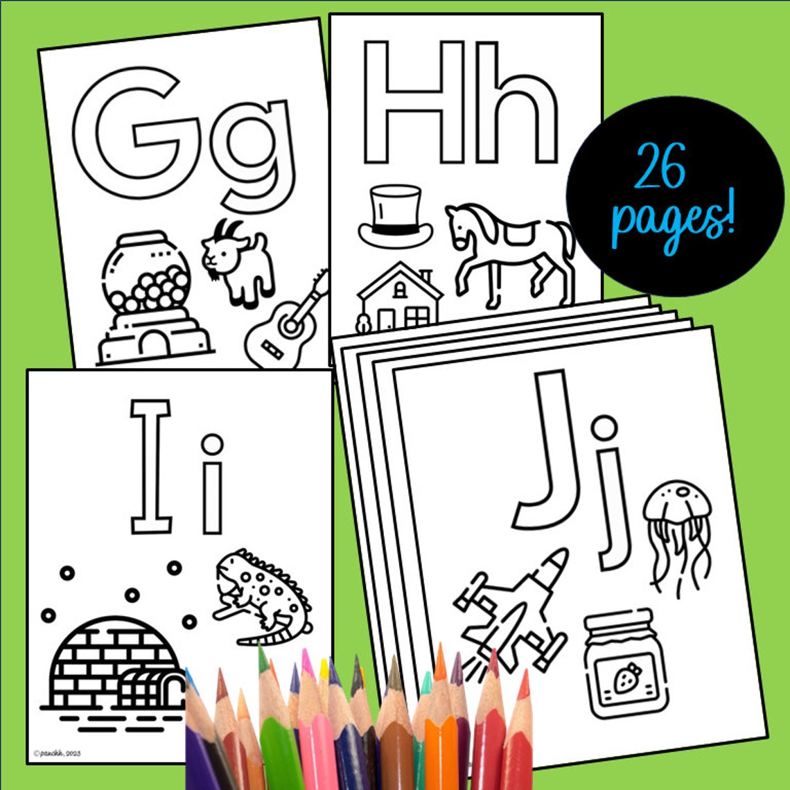 Alphabet Coloring Pages, Preschool Coloring Pages, Preschool Activity