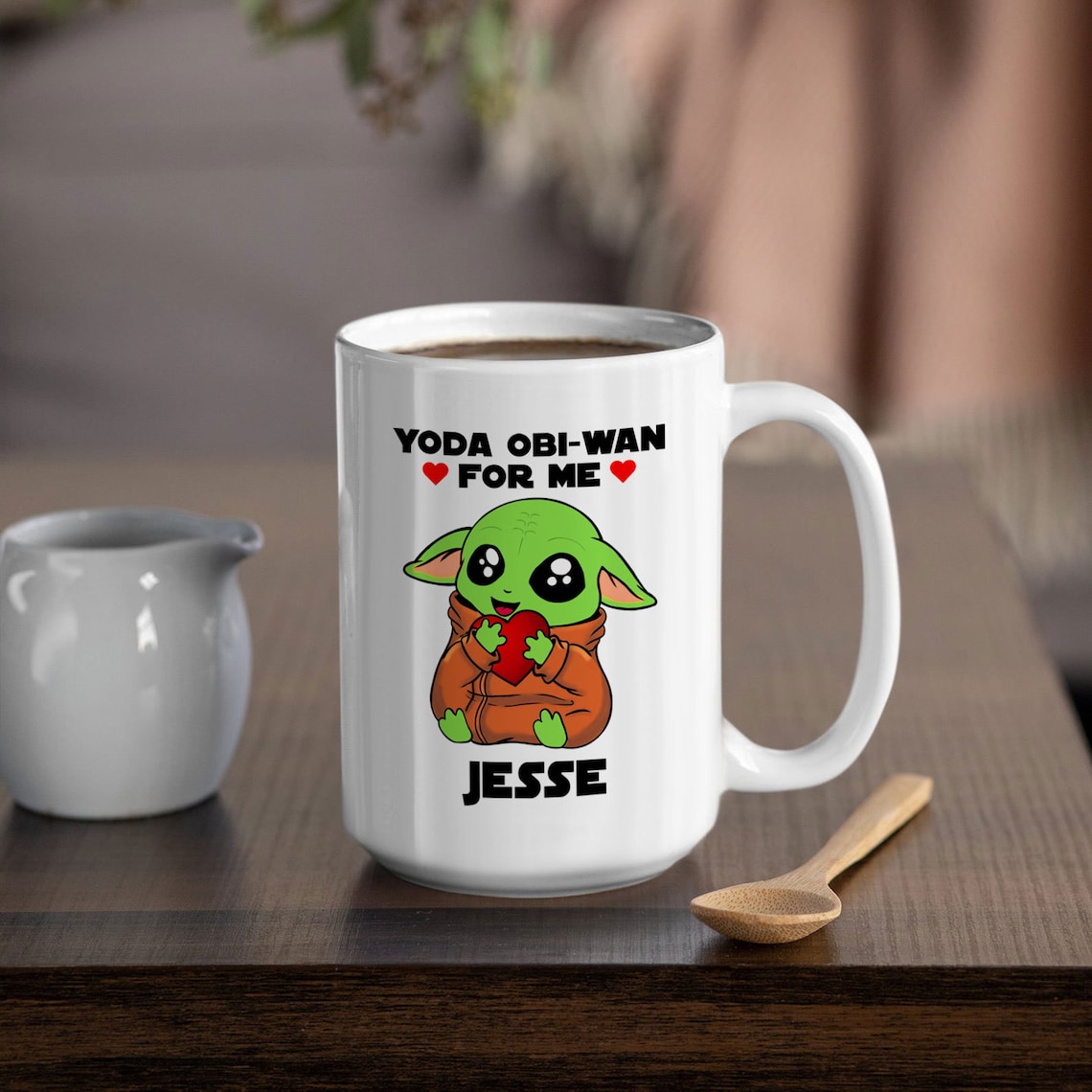 Baby Yoda Mug Funny Baby Yoda Gift Yoda Obiwan For Me Etsy