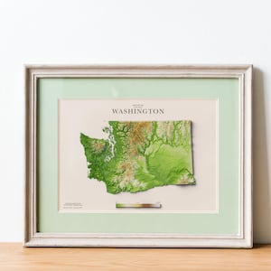 Washington Reliefkarte