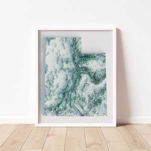 Karte "Modernes Utah Relief"